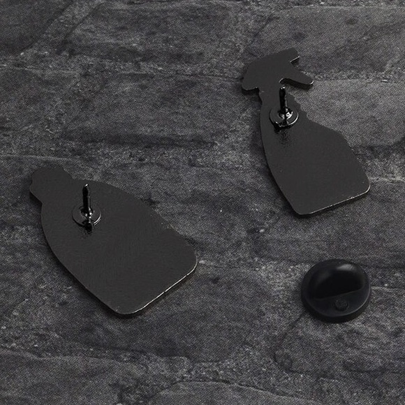 1 LEFT‼️ F*Boi Repellant Enamel Pin Funny NSFW Spray Bottle Sassy Badge Gift - Picture 7 of 11